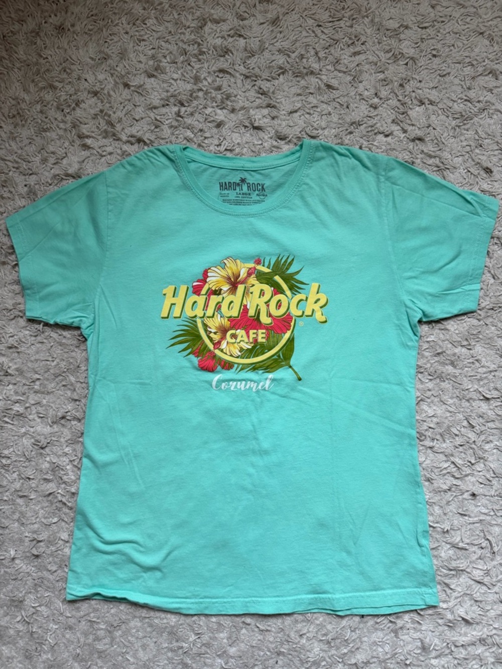 Hard Rock Cafe women’s Mint Green Graphic Tee - Picture 1 of 6